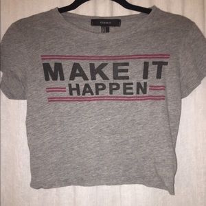 CUTE FOREVER 21 CROP TOP TEE